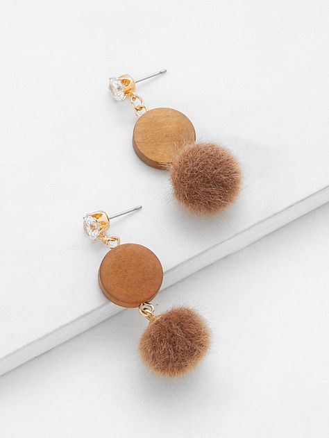 Shop Rhinestone Top Pom Pom Decorated Drop Earrings online. SheIn offers Rhinestone Top Pom Pom Decorated Drop Earrings & more to fit your fashionable needs. Pompom Earrings, 40th Wedding Anniversary Gifts, Clay Accessories, Pom Earrings, Pom Pom Earrings, Fitness Outfits, Rhinestone Top, Minimalist Studs, Craft Jewelry