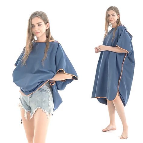 Beach Towel Poncho, Towel Poncho, Swimming Gear, Changing Robe, Gifts For Surfers, Hooded Poncho, Changing Room, Style Mistakes