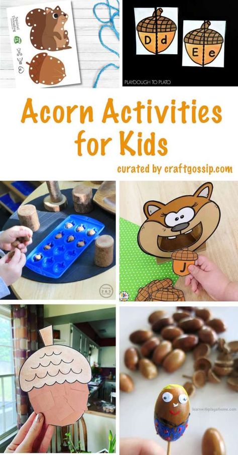 Acorn Learning Activities – Lesson Plans Fun Objects, Apples And Pumpkins, Covered Apples, Lacing Cards, Making Candles Diy, Candles Diy, Rainy Day Crafts, Sensory Boxes, Diy Candle