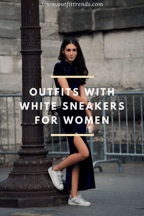 OUTFIT-IDEAS-WITHWHITE-SBEAKERS1-600x900 25 Outfits to Wear With White Sneakers for Women Styling White Sneakers, Ootd Hijab Casual Outfit Ideas, Platform Sneakers Outfit, Runners Outfit, Platform Tennis Shoes, White Sneakers Outfit, Sneaker Outfits Women, Tennis Shoes Outfit, White Tennis Shoes