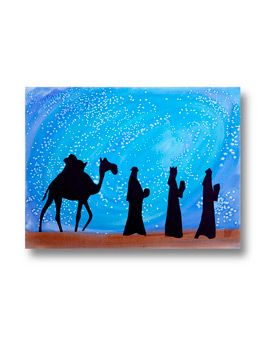 Three Kings Art = could do nativity; just takes watercolors, salt, and black cutouts and glue Salt Watercolor, King Craft, The Three Wise Men, Christmas Art Projects, We Three Kings, Student Awards, Church Crafts, Three Wise Men, King Art