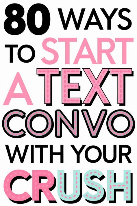 Discover 80 creative ways to initiate a conversation with your crush through text messages. From witty opening lines to thoughtful questions, these ideas will help you break the ice and spark engaging conversations. Whether you're looking for flirty suggestions or casual topics, this list has something for everyone. Start chatting with confidence and make a lasting impression on your crush today! Different Ways To Say Hi Over Text, Cute Questions To Ask Your Crush, Texting Crush Tips, Chat With Crush, How To Text Your Crush, What To Text Your Crush, How To Talk To Your Crush, How To Tell Your Crush U Like Him Texts, Crush Over Text