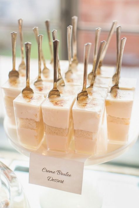 15 Delicious Shot Glass Wedding Dessert Ideas ~ we ♥ this! moncheribridals.com   #weddingminidesserts #weddingdesserts Wedding Dessert Shooters, Dessert Shooters Wedding, Easy Wedding Desserts, Wedding Dessert Ideas, Lemon Lush Dessert, Dessert Shooters Recipes, Creme Brulee Desserts, Shot Glass Desserts, Finger Desserts