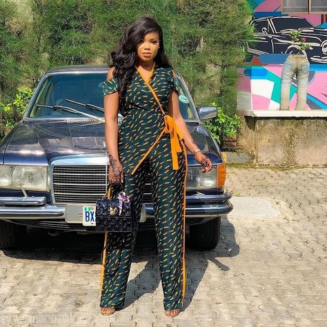 Whats Your Jumpsuit Flavour? Ladies Trousers And Top, Ankara Trouser And Top Styles, Ankara Trouser And Top, Top Styles For Ladies, Trouser And Top, Ankara Trousers, Ankara Jumpsuit, African Print Jumpsuit, Beautiful Ankara Styles