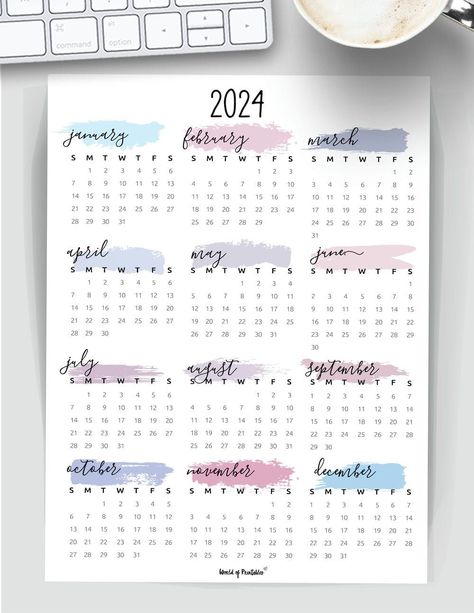 Start your year right with our printable 2024 calendars. Choose from a variety of styles and get ready to achieve your goals and dreams. Free Printable Calendars, Calendars 2024, Framed Calendar, Beauty Iphone Wallpaper, Mini Desk Calendar, Modern Calendar, Creative Calendar, Study Planner Printable, Vintage Calendar