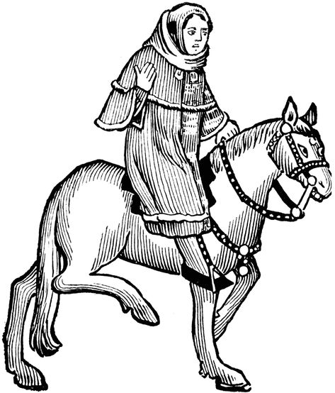 The Man of Law from Chaucer’s Canterbury Tales. Illustrated by Agnus MacDonall. The Canterbury Tales, Canterbury Tales, Canterbury, Horseback Riding, The Man, Literature, Humanoid Sketch, Quick Saves, Horse Riding