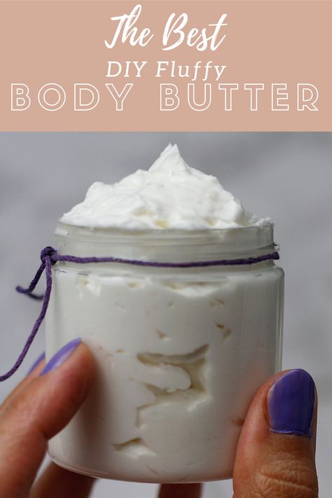 Fluffy Body Butter, Lavender Body Butter Recipe, Soap Quotes, Body Butter Recipe Whipped, Shea Body Butter Recipe, Homemade Face Lotion, Whipped Body Butter Recipe, Diy Lipgloss, Diy Body Butter Recipes