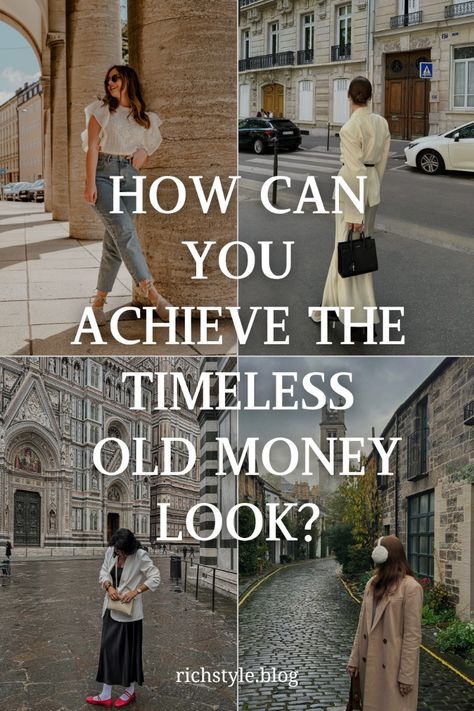 How can you achieve the timeless old money look? Old World Fashion, Old Money Mom Style, Old Money Corporate Outfit, Old Money Aesthetic Essentials, Rich Mom Style, Old Money Essentials, Old Money Aesthetic Fashion, The Old Money Aesthetic, Fashion Old Money