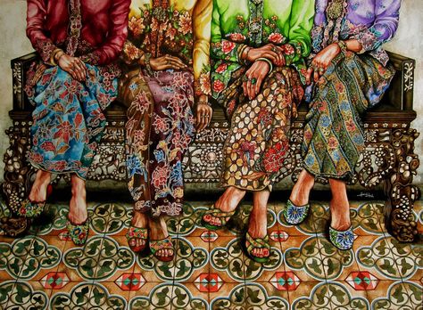 Two Cleopatras : Photo Malay Culture, Indonesian Art, Fotografi Digital, Batik Art, Batik Pattern, Asian Art, Traditional Art, Culture Art, Aesthetic Art