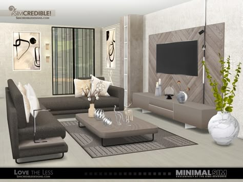 Mod Living Room, Living Room Sims 4, Sims 4 Cc Furniture Living Rooms, Sims 4 Beds, Resource Furniture, Mod Furniture, Minimal Living Room, Minimalist Living Room Decor, Sims 4 House Building