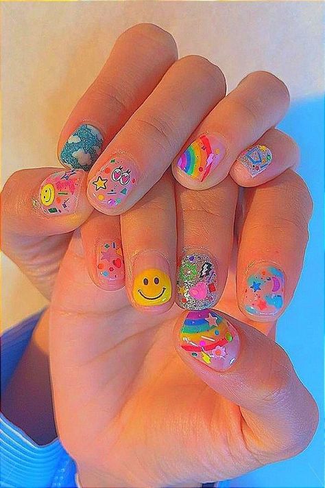 Occasion Nails, Pedicure Manicure, Aesthetic Nails, Smink Inspiration, Really Cute Nails, Design Nails, Nails For Kids, Designs Nail, Nail Swag