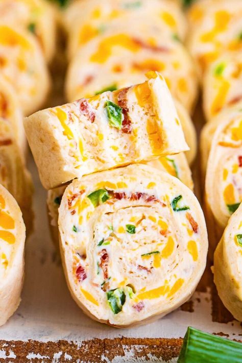 Jalapeno Popper Pinwheels, Spaghetti Pasta Salad, Jalapeno Popper Dip, Jalapeno Popper, Creamy Dip, Creamy Cheese, Bacon Bits, Jalapeno Poppers, Recipe Details