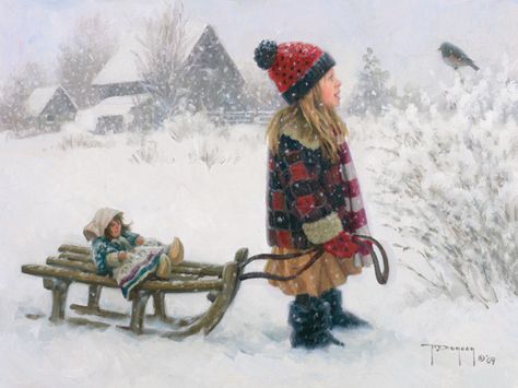 The Friendly One by Robert Duncan Robert Duncan Art, Robert Duncan, Carl Larsson, I Love Winter, Winter Beauty, Snow Scenes, Winter Art, First Art, Pics Art