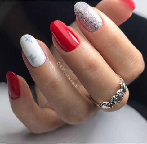 Red And Grey Nails, Gray Nails, Apartment Essentials, Red And Grey, Nails Nails, Red Nails, Wallpaper Iphone, Grey And White, Red And White