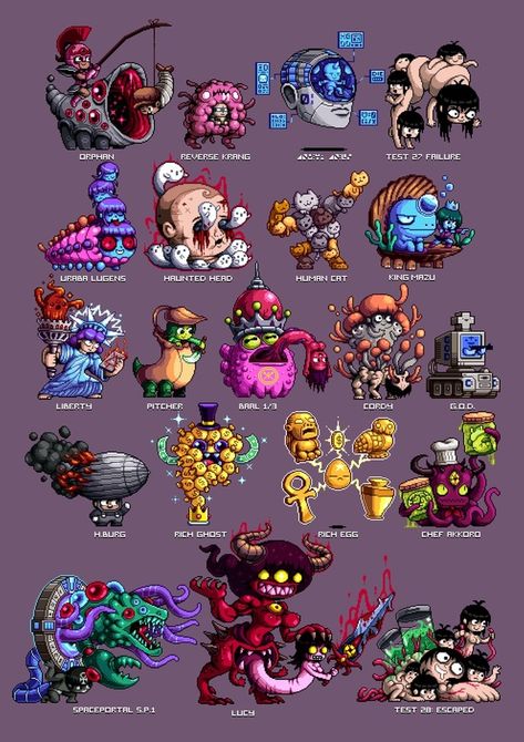 Paul Robertson, Paul Robertson Pixel Art, Sprite Art, Pixel Art Creature, Pixel Art Sprite, Terraria, Pixel Art Tutorial, 8bit Art, Cool Pixel Art