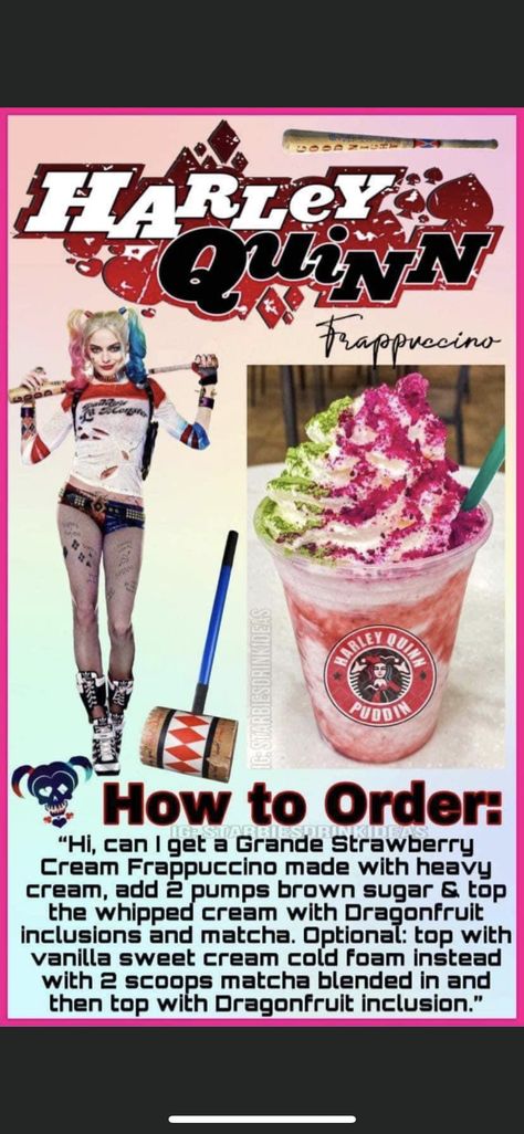 Monster High Starbucks Drink, Coffee Drink Recipes Starbucks, Nightmare Before Christmas Starbucks Drink, Starbucks Secret Menu Drinks Frappuccino Halloween, Starbucks Drinks Characters, Starbucks Drinks Disney, Disney Starbucks Drinks, Kawa Starbucks, Starbucks Copycat Recipes Drinks