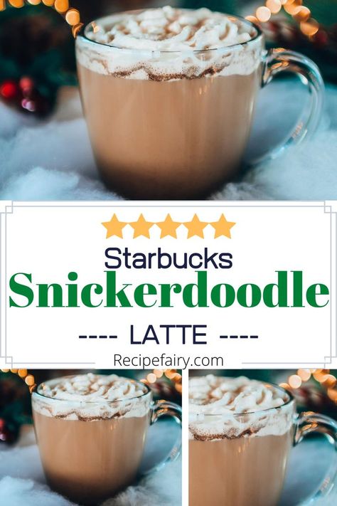 Starbucks Snickerdoodle Latte Snickerdoodle Latte Recipe, Copycat Starbucks Drinks, Starbucks Latte, Special Drinks, Caffeine Addict, Copycat Starbucks, Copycat Starbucks Recipes, Starbucks Drinks Recipes, Starbucks Copycat