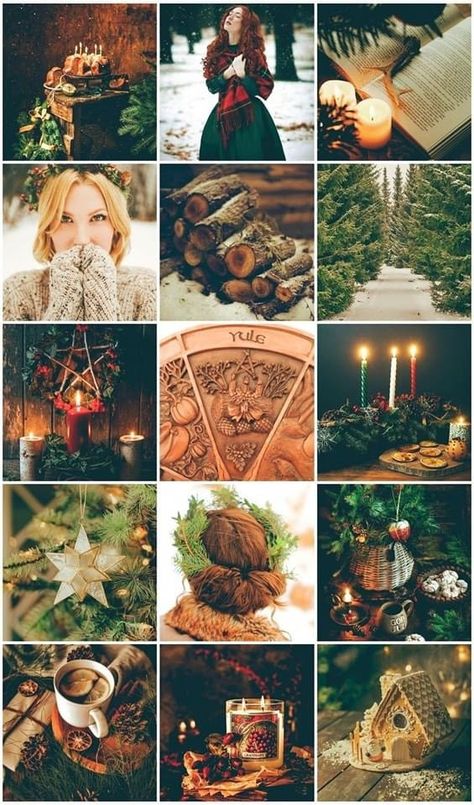 Yule Winter Solstice Aesthetic, Winter Solstice Aesthetic, Yule Aesthetic, Witch Cabin, Winter Solstice Traditions, Yule Decor, Pagan Calendar, Yule Traditions, Viking Christmas