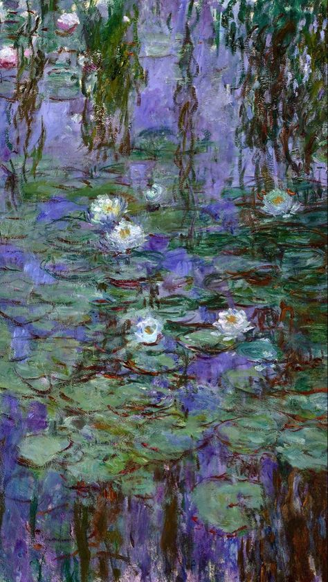 Monet Purple, Renoir Paintings, Purple Painting, Claude Monet Paintings, Claude Monet Art, Lily Painting, Monet Art, Monet Paintings, Impressionism Art