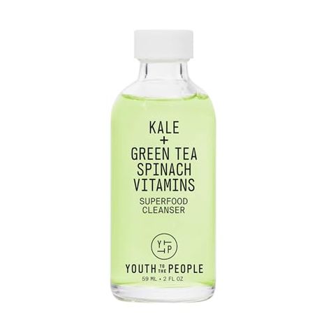 Youth To The People Superfood Facial Cleanser - Kale and Green Tea Cleanser - Gentle Face Wash, Makeup Remover + Pore Minimizer for All Skin Types - Vegan Green Tea Cleanser, Green Juice Cleanse, Youth To The People, Gentle Face Wash, Pore Minimizer, Skin Care Cleanser, Juice Cleanse, Minimize Pores, Cleanser And Toner