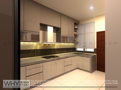 RENOF | Home Renovation Malaysia | Interior Design Malaysia Malaysia Kitchen Design, Wet Kitchen Design Modern, Wet Kitchen Design Malaysia, Kitchen Ideas Malaysia, Contemporary Guest Bathroom, Malaysia Interior Design, Narrow Kitchen Design, Japanese Bathroom Design, Wet Kitchen