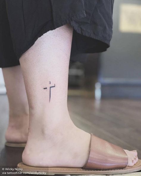 Tiny Cross Tattoo, Unique Cross Tattoos, Small Cross Tattoos, Grace Tattoos, Shadow Tattoo, Cross Tattoos For Women, Cross Tattoo For Men, Cross Tattoo Designs, Small Love Tattoos