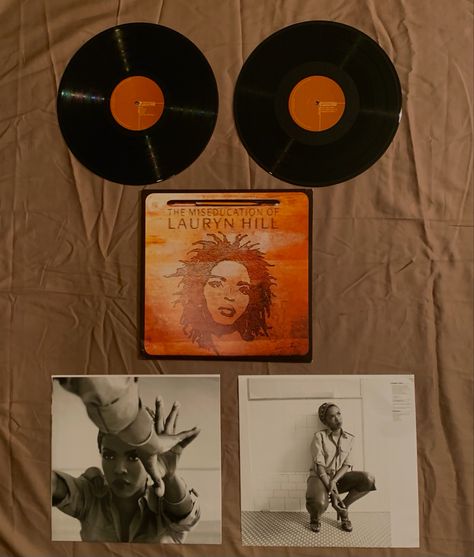 Miseducation Of Lauryn Hill Album Cover, Lauryn Hill Vinyl, The Miseducation Of Lauryn Hill, Vinyl Wishlist, R&b Aesthetic, Miseducation Of Lauryn Hill, Vinyl Aesthetic, Record Display, Vinyl Records Covers