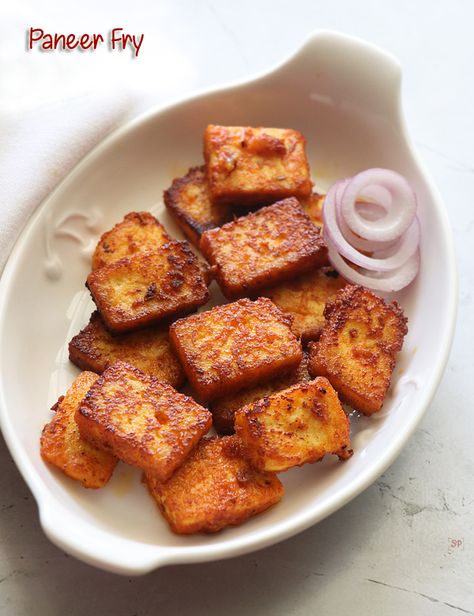 Paneer fry recipe Paneer Fry Recipe, Yummy Fries, Homemade Cream Cheese, How To Make Paneer, Paneer Dishes, Cooking Recipes In Urdu, Just Spices, Paneer Tikka, Tastemade Recipes