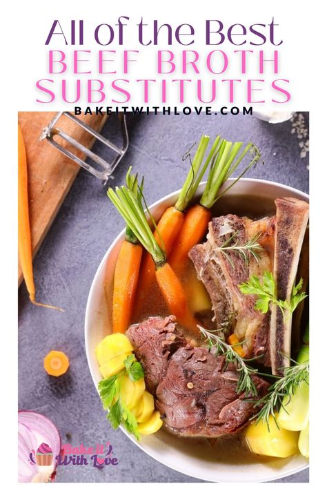 Best beef broth substitute ideas and alternatives to use in any hearty recipe. How To Make Homemade Beef Broth, Beef Broth From Prime Rib Bones, Beef Broth Substitute, Homemade Beef Broth From Bones, Beef Broth From Soup Bones, Red Pasta, Mushroom Broth, Red Sauce Pasta, Vegan Substitutes