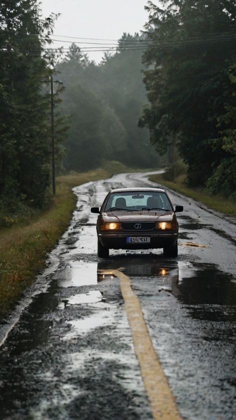 A car driving away down a road and splashed 
Nature  Canvas Car On Road, Environmental Conservation, Winding Road, Car Driving, Breathtaking Beauty, Awe Inspiring, Natural Wonders, Wonder, Road