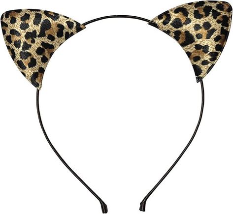 Leopard Ears, Brown Headband, Leopard Costume, Leopard Headband, Leopard Face, Cat Ear Headband, Leopard Head, Crazy Night, Cat Ears Headband