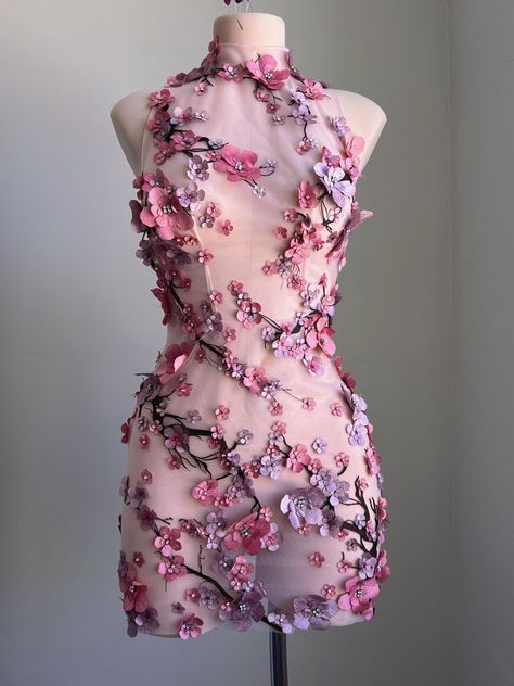 Cherry Blossom Dress, Pageant Outfits, Blossom Dress, Fashion Design Collection, Fashion Themes, Stay Young, Floral Outfit, Fairy Dress, Look Younger