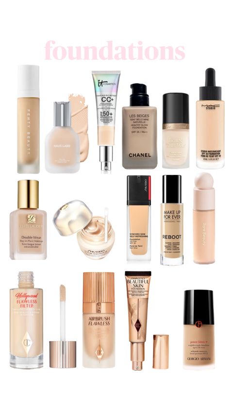 foundations i adore🫶🏻 literally THE best Makeup Board, Baddie Tips, Perfect Skin Care Routine, Kiss Makeup, Perfect Skin, Makeup Collection, Skin Care Routine, Beauty Makeup, Hair Care