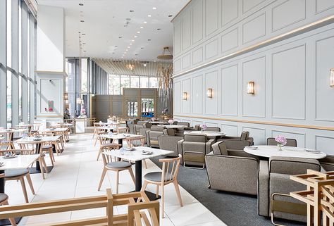 bover restaurant seoul designboom Luxury Cafe, Classic Restaurant, Pastel Interior, Neoclassical Interior, Cafe Shop Design, Coffee Shops Interior, Luxury Restaurant, Restaurant Concept, Hotel Interior