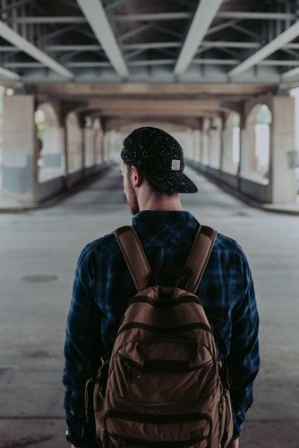 Man, male, building and backpack HD photo by Brennan Burling (@bwobble11) on Unsplash A Person Walking, Robot Wallpaper, Tablet Wallpapers, Boy Mobile, Beard Boy, Hero Logo, Beard Game, Brown Backpacks, Beard Model