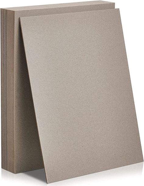 Amazon.com: 20 Pcs Book Board, Binders Board Chipboard Designer Bookboard Kraft Heavy Duty Chipboard Sheets Bookbinding Supplies for Book Binding Cover (Gray, 12.5 x 10 Inch 50PT) Book Binding Cover, Bookbinding Supplies, Binding Covers, Book Board, Diy Gift Box, Cover Gray, Book Binding, Amazon Art, Binders