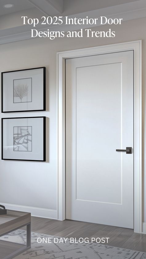 2025 is calling, and it’s all about doors that do more.✨ 

From timeless neutral tones to the clean lines of Shaker doors, the future of design is all about blending elegance with functionality. 🏡 

At One Day Doors & Closets, we’re leading the way with collections that keep your space on-trend and functional—because your home should grow with you, not against you. 🌿 Interior Doors Transitional, Interior Doors 8 Ft, Door Finishes Interior, Not White Interior Doors, Indoor Doors Ideas Farmhouse, Indoor Doors Scandinavian, Remodel Interior Doors, Basement Interior Doors, Grey Indoor Doors Interior Design