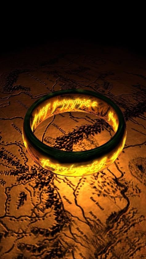 The One Ring Wallpaper, Lord Of The Rings Pictures, Lotr Ring, Ring Wallpaper, Lord Of The Rings Tattoo, Rings Tattoo, The One Ring, Middle Earth Art, Tolkien Art