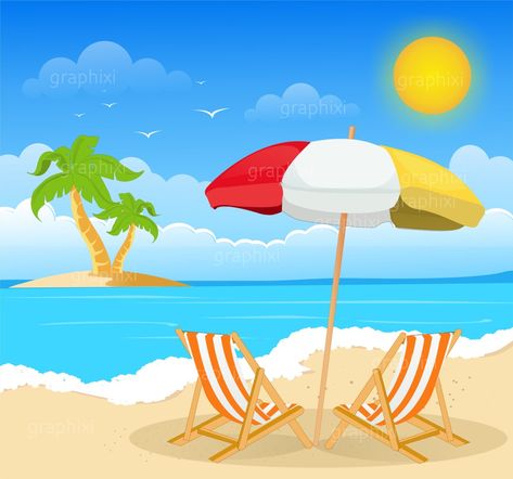 Clipart Beach Beach Image Summer Holiday Clipart - Etsy Australia Beach Clipart, Party Clipart, Website Graphics, Custom Party Invitations, Holiday Images, Blog Graphics, Holiday Clipart, Beach Images, Base Image