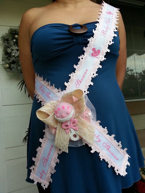 Baby Shower Mom To Be It's a Girl Sash Pink With Rattle, Ribbon and Corsage  in Home & Garden, Greeting Cards & Party Supply, Party Supplies | eBay Kat Diy, Baby Shower Corsage, Maternity Sash, Baby Kicking, Baby Shawer, Baby Sleep Problems, Shower Bebe, Mom To Be, Breastfeeding Tips