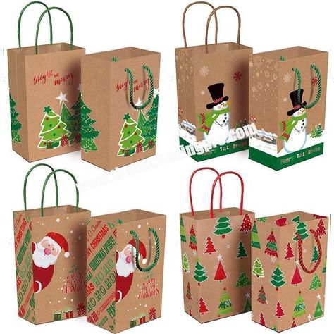 Gift Containers, Small Christmas Gifts, Holiday Gift Bag, Large Gift Bags, Christmas Party Favors, Paper Gift Bags, Christmas Gift Bags, Holiday Christmas Gifts, Holiday Wishes