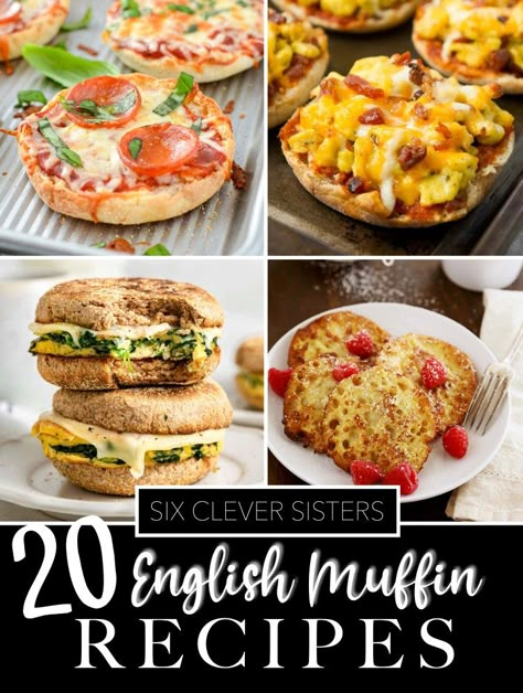 English Muffin Breakfast Meal Prep, Egg And English Muffin Recipes, Dinner With English Muffins, Egg On English Muffin, What To Eat With English Muffins, Chicken English Muffins, Homemade English Muffin Breakfast Sandwich, English Egg Muffin, Recipes Using English Muffins Ideas