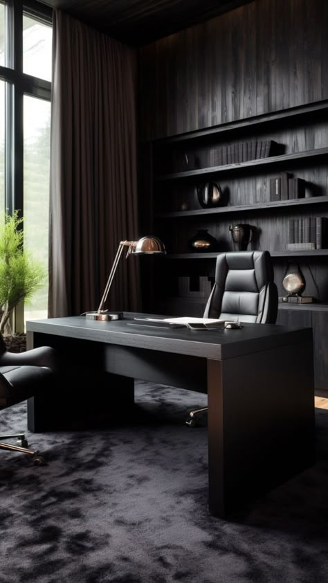 Ruang Kerja Kantor Ceo, Beautiful Home Library, Gentlemans Study, Office Concept, Workspace Ideas, Ceo Office, Luxxu Modern Design Living, Modern Home Offices, Office Interior Design Modern