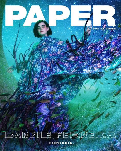 Example Of Magazine, Paper Magazine Cover, Barbie Ferreira, Paper Magazine, Moon Fairy, Edm Music, Fashion Magazine Cover, Magazine Editorial, Music Magazines