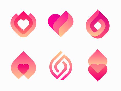 Logo options for dating app by Vadim Carazan Logo Options, Logo Application, Startup Logo, Minimal Logo Design, Heart Logo, App Logo, Dating App, Minimal Logo, Dating Quotes