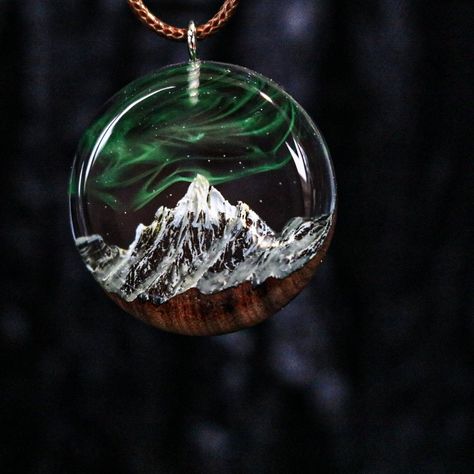 #etsy shop: wood resin aurora borealis wood resin jewelry Northern lights Wood resin pendant glow in the dark gift for birthday present https://etsy.me/3Lfhq9E #men #wood #oval #roundmountains #birthdaygift #epoxynecklace #resinnecklace #anniversarygift #woodjewelry Cotton Bracelet, Wood Resin Jewelry, Crystal Art, Wood Resin, Fantasy Jewelry, Gift For Birthday, Resin Pendant, Wood Jewellery, Birthday Present