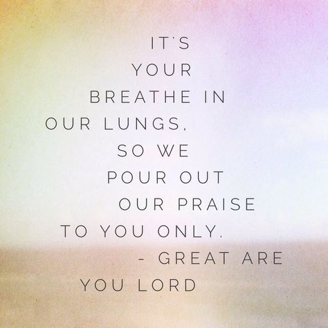 What are you listening to? Have you heard "Great Are You Lord" by All Sons & Daughters? #worshiplyrics #lyricart #worship Bible Verses About Music, Christian Music Lyrics, Lord Quotes, Great Are You Lord, Christian Lyrics, Worship Songs Lyrics, Worship Lyrics, Worship Quotes, Song Art