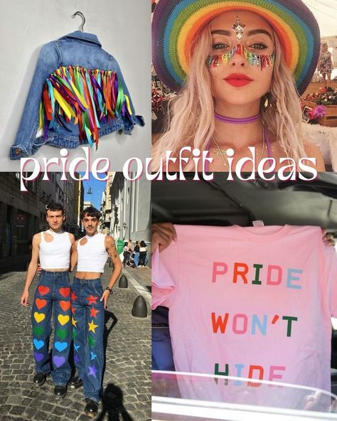 27 Pride Outfit Ideas For Everyone - ljanestyle Pride Festival Outfit Ideas Black Women, Pride Event Outfits, Aesthetic Pride Outfit, Femme Pride Outfit, Simple Pride Outfit, Pride Day Outfits, Diy Pride Outfit, Pride Outfits Women, What To Wear To Pride