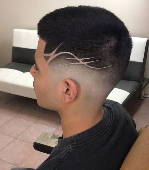 Hair Tattoo Men, Hair Designs For Men, Trendy Mens Haircuts, Shaved Hair Designs, Girls Tattoo, Haircut Designs, Kids Hair Cuts, Hair Tattoos, Faux Hawk