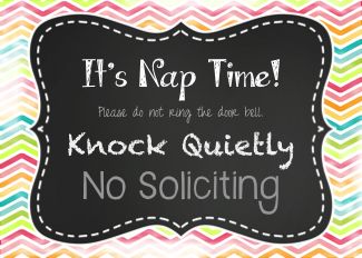 Nap Time Door Sign Printable {image only} .ping Nap Time Signs For Daycare, Please Knock Sign, Daycare Forms, Printable Image, Door Sign, Printable Signs, Nap Time, Door Signs, Knock Knock